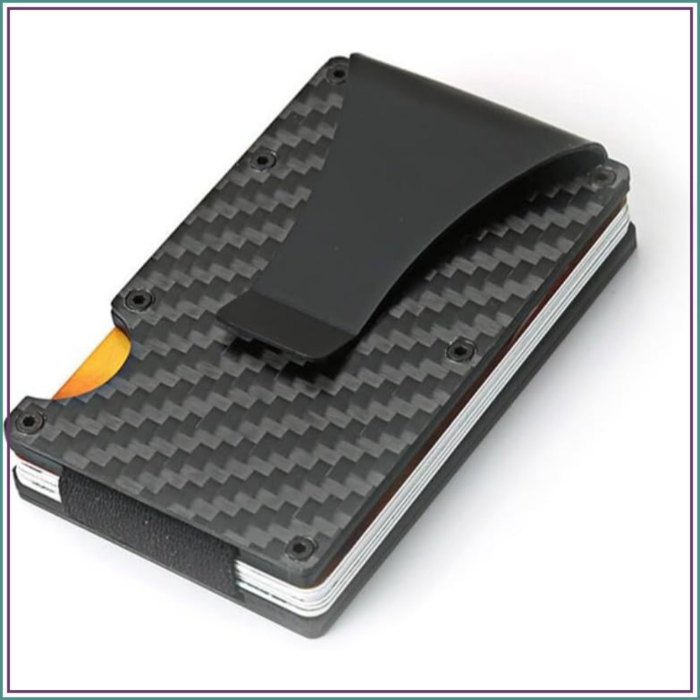 Money Clip Slim - Slim Carbon Fiber RFID Blocking Metal