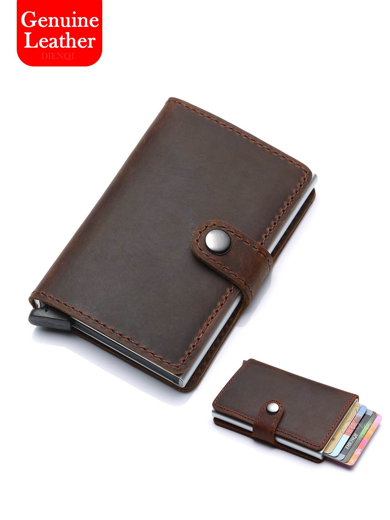 Real Leather Mens Wallet Money - Money Clip Slim avis et prix