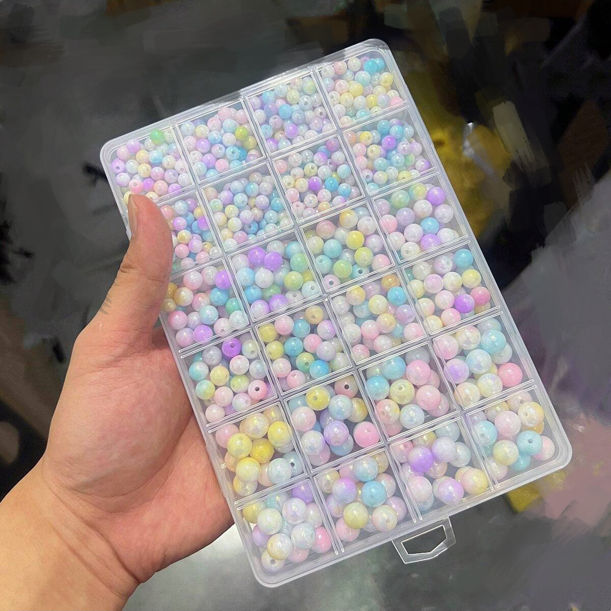 800pcs/24 grid set box 6mm/8mm - Men'S Accessories Jewelry Bracelet avis et prix