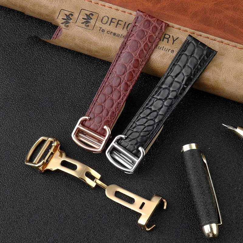 Crocodile Watchband 16 18 20 2 - Men'S Accessories Cartier avis et prix