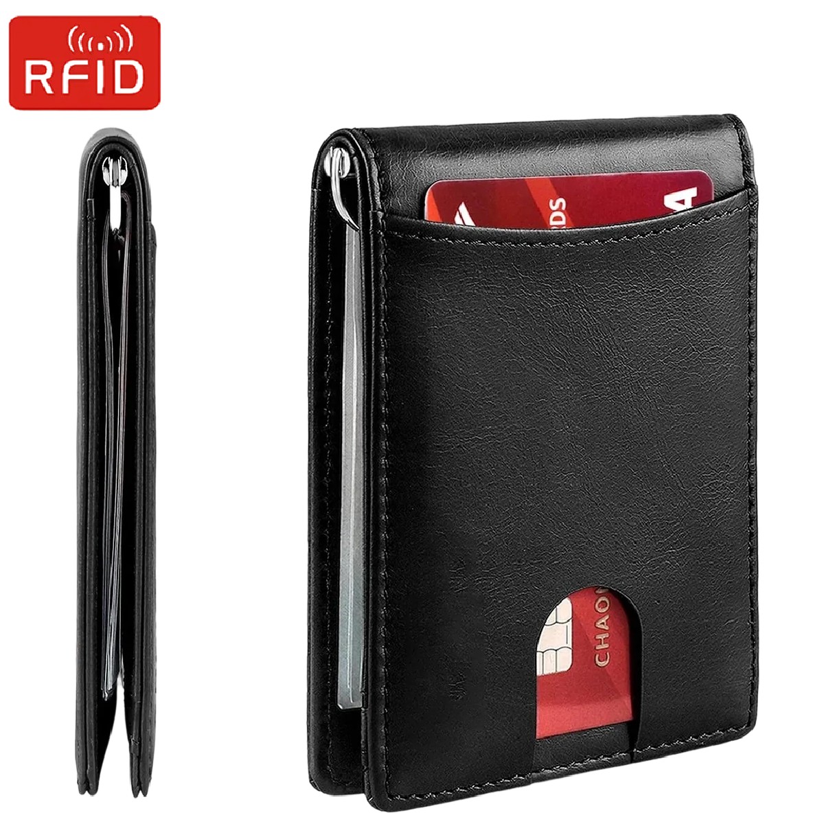 RFID Business Card Holder Men  - Money Clip Slim avis et prix