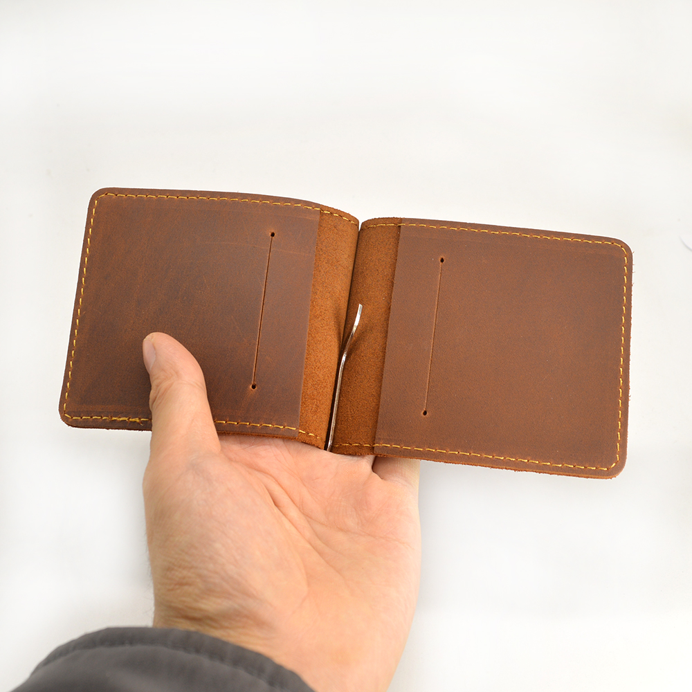 Handmade Genuine Leather Money - Money Clip Slim avis et prix