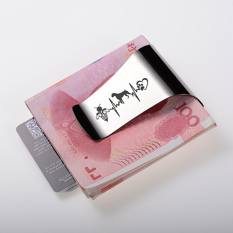 QOONG Custom Lettering Stainle - Money Clip Slim avis et prix