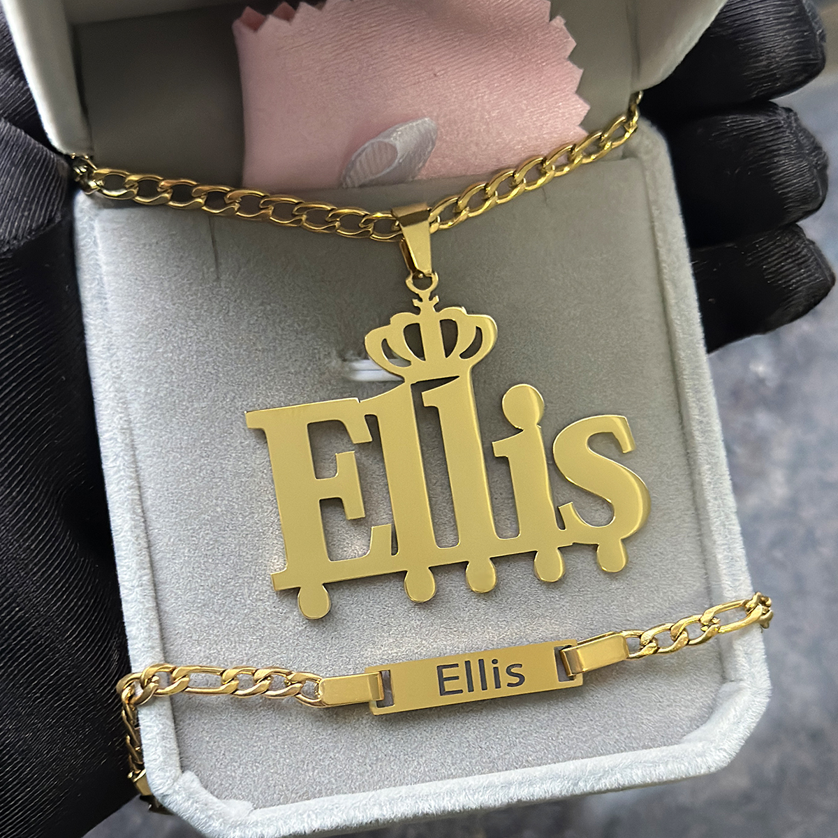 Custom Little Boy Name Necklac - Men'S Accessories Jewelry Bracelet avis et prix
