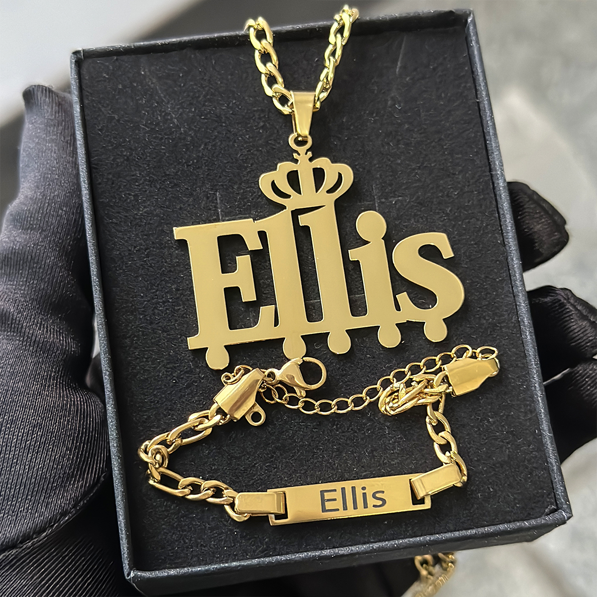 Custom Little Boy Name Necklac - Men'S Accessories Jewelry Bracelet avis et prix