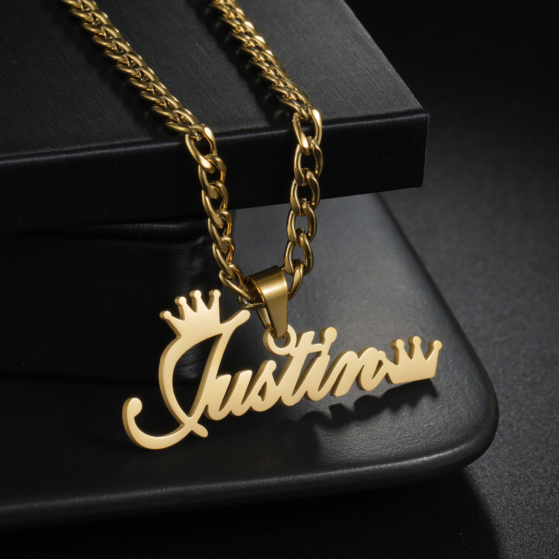 Customized Name Necklace Brace - Men'S Accessories Jewelry Bracelet avis et prix