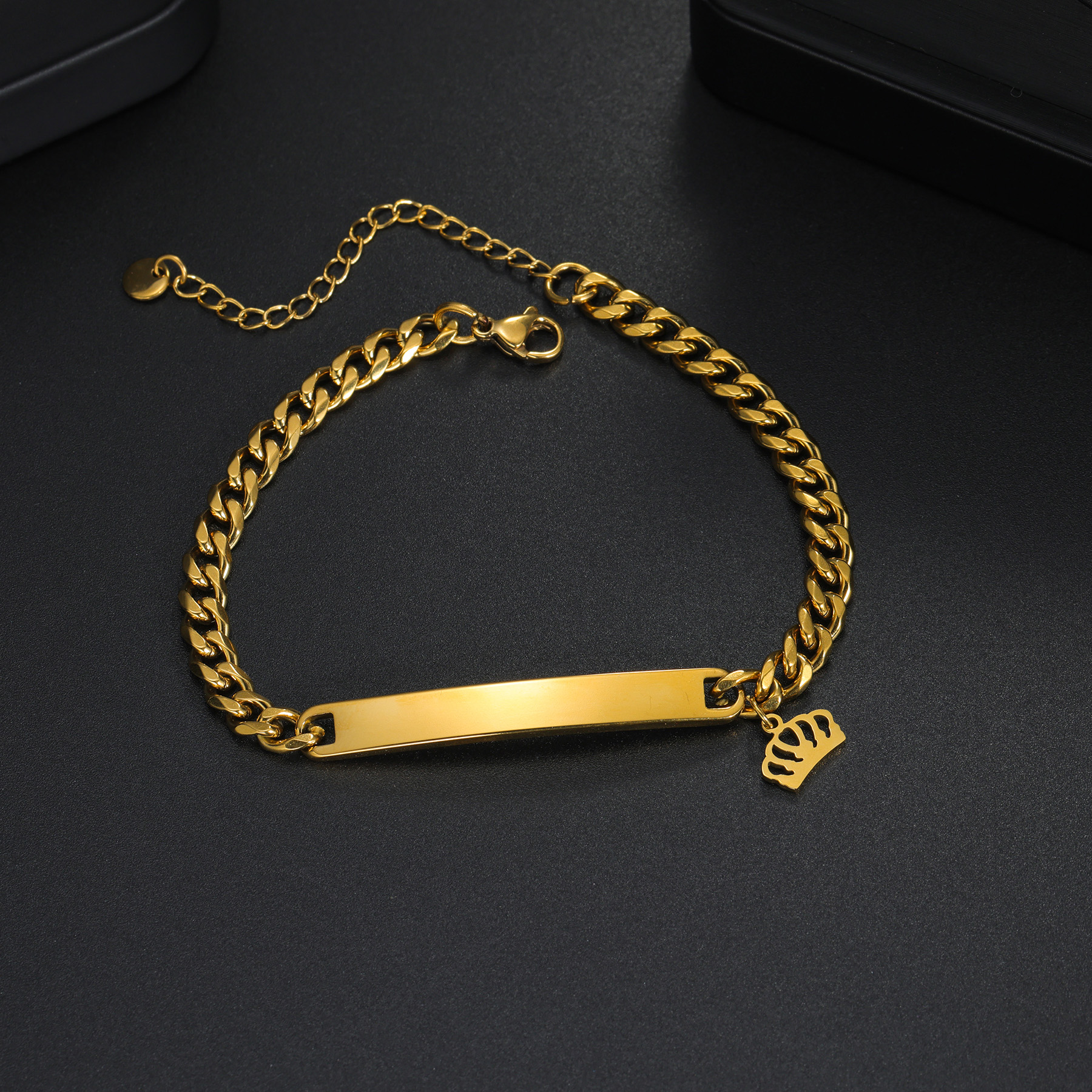Customized Name Necklace Brace - Men'S Accessories Jewelry Bracelet avis et prix