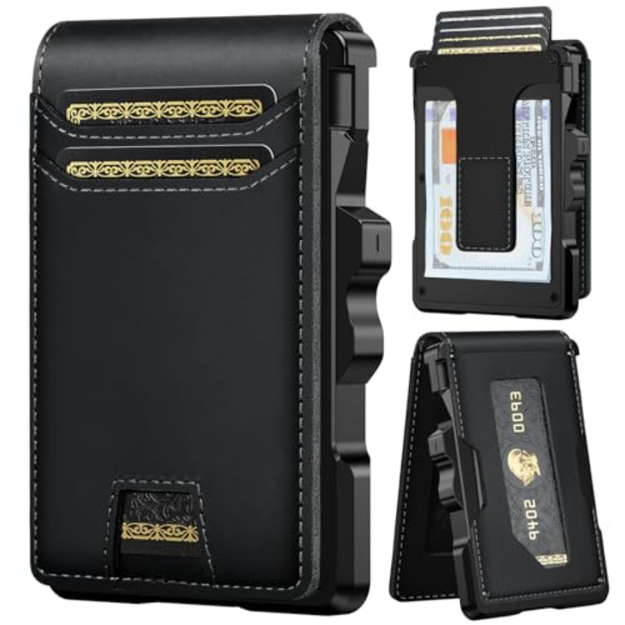 Genuine Leather Wallet for Men - Money Clip Slim avis et prix