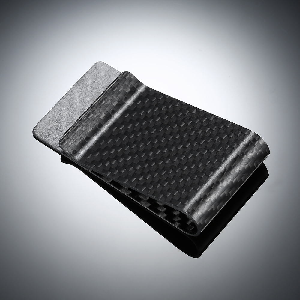 Black Carbon Fiber Wallet Mone - Money Clip Slim avis et prix