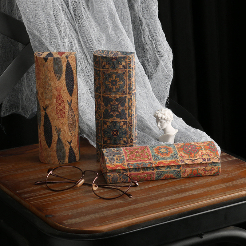 Natural Cork Glasses Case Hard - Men Accessories To Look Good avis et prix