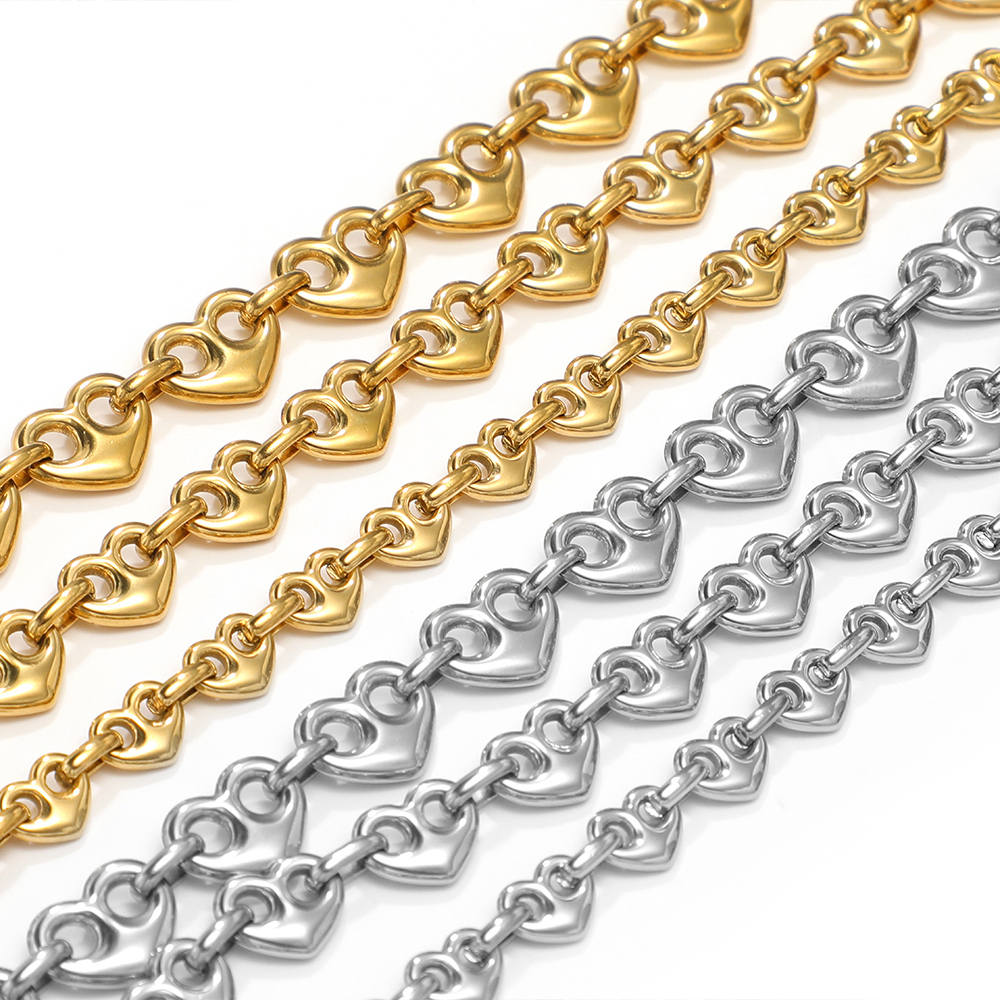 1 Meter Stainless Steel Heart  - Men'S Accessories Jewelry Bracelet avis et prix