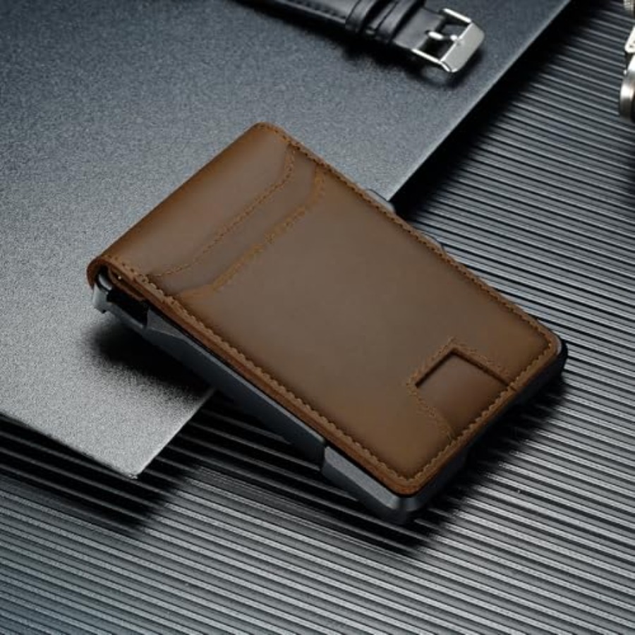 Genuine Leather Wallet for Men - Money Clip Slim avis et prix