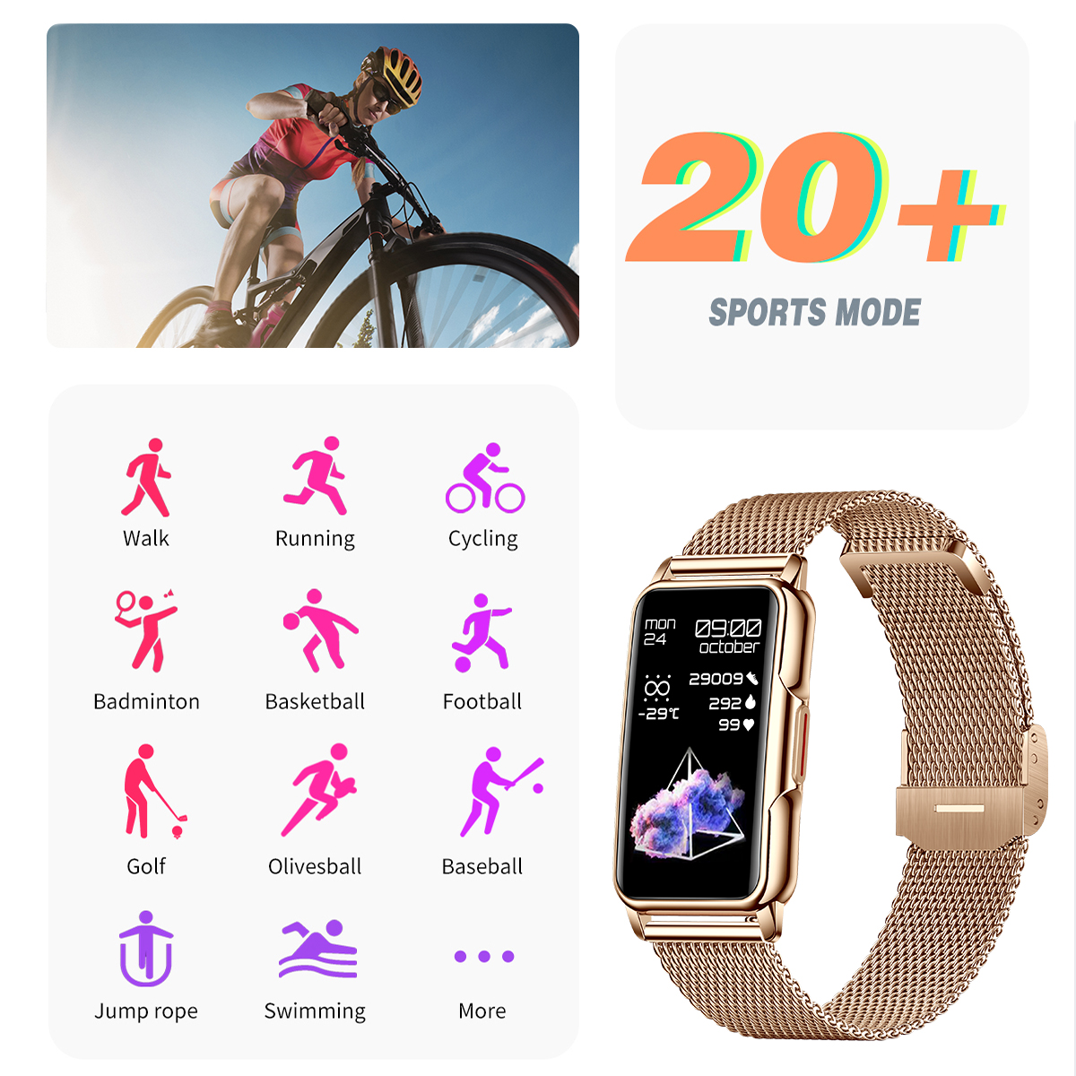 LIGE Smart Watch Men Women Fit - Men'S Accessories Jewelry Bracelet avis et prix